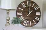 Large Grey Solid Wood Hackberry Wall Clock