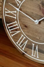 18" Large Distressed Wall Clock, Stained clock, Oversized clock (in stock)
