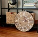 18" Large Distressed Wall Clock, Stained clock, Oversized clock (in stock)