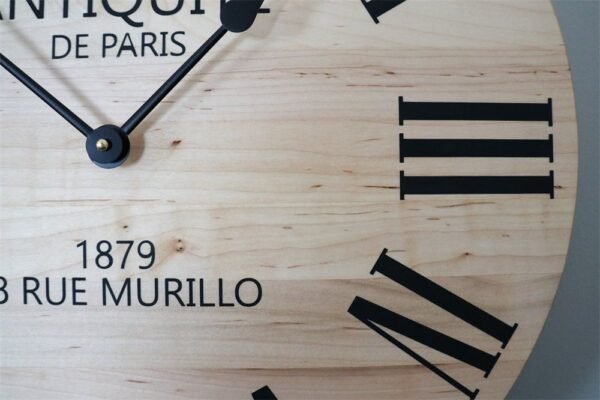 Large 18" French Style Maple Wall Clock (in stock)