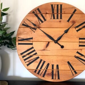 Large 26" Alder Wall Clock (in stock)