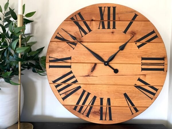 Large 26" Alder Wall Clock (in stock)