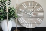 Large Customized Grey Wall Clock