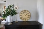 Soft Maple 18" Wood Clock with Black Roman Numerals (in stock)