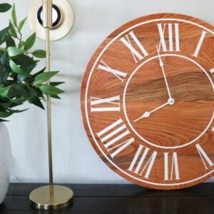 Locust 22" Hardwood Large Wall Clock (in stock)