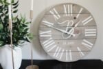 Large Customized Grey Wall Clock